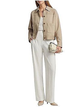 Vince. Cropped Patch Pocket Jacket Jacket (view 2)