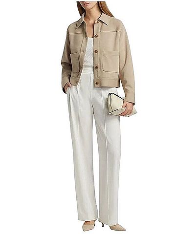 Vince. Cropped Patch Pocket Jacket Jacket (view 2)