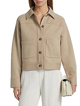 Vince. Cropped Patch Pocket Jacket Jacket (view 1)