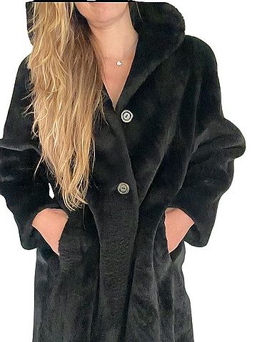 Zara Plush Vintage Coat (view 1)