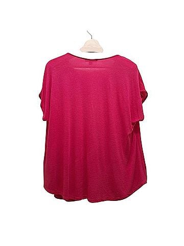 INC International Concepts Inverted-Pleat V-Neck Top T-Shirt (view 2)