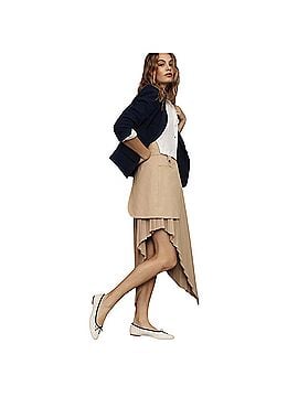 Mare Mare Pleated Asymmetrical Low High Casual Skirt (view 2)