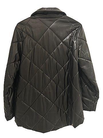 Calvin Klein Quilted Faux Leather Jacket (view 2)