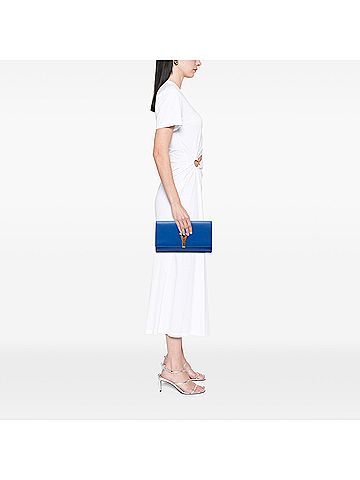 Saint Laurent Leather Chyc Ligne Clutch (view 2)