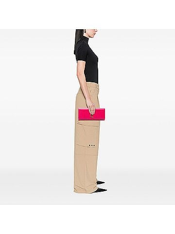 Saint Laurent Grain de Poudre Monogram Cassandre Clutch (view 2)