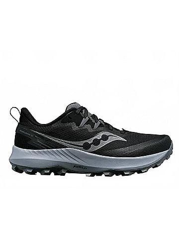 Saucony Women's Pergerine 14 Trail Running Shoe in Black/Carbon (view 1)