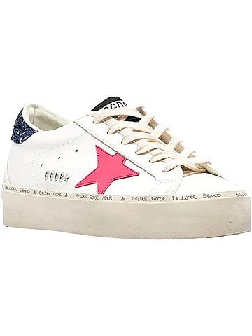 Golden Goose Women's Hi Star Sneaker in White/Fucsia/Blue/Ice (view 1)