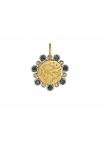 Goldbug Women's Zodiac Birthstone Pendant in December Capricorn (view 1)
