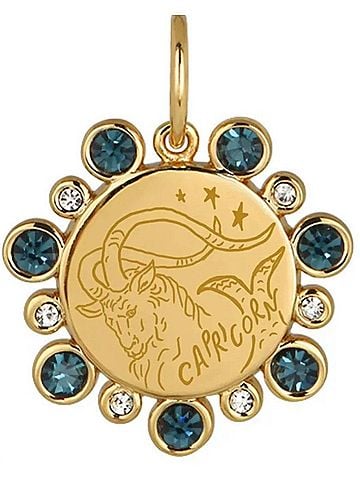 Goldbug Women's Zodiac Birthstone Pendant in December Capricorn (view 2)