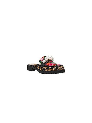 Betsey Johnson Women's Norah Lug Sole Mule in Leopard Floral (view 1)