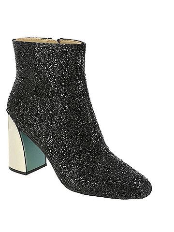 Betsey Johnson Women's Hugo Ankle Bootie in Black (view 1)