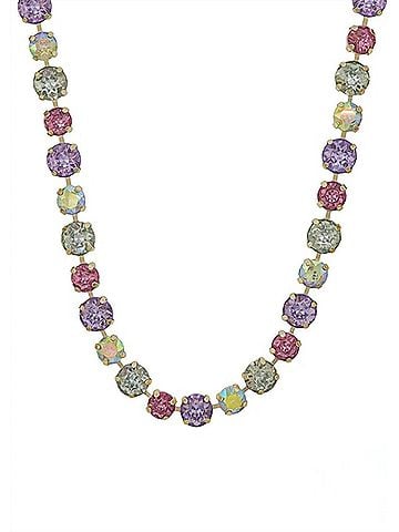 Whats Hot Women's Crystal Stone Necklace in Light Multi (view 1)