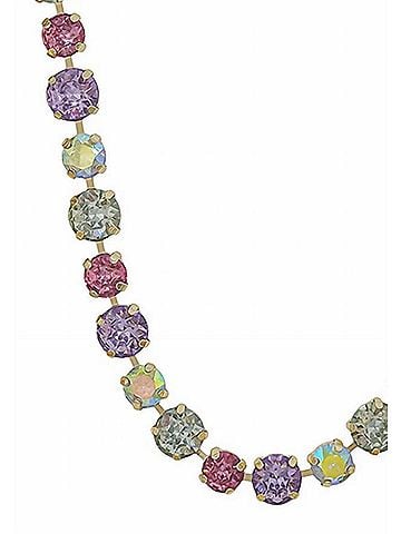 Whats Hot Women's Crystal Stone Necklace in Light Multi (view 2)