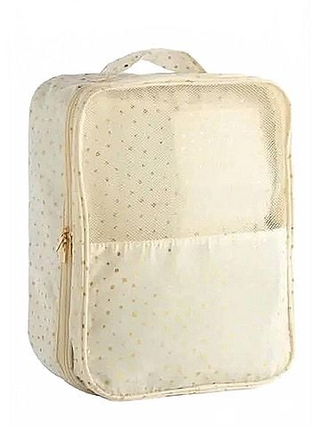 Shiraleah Women's Alba Travel Shoe Bag in Ivory (view 1)