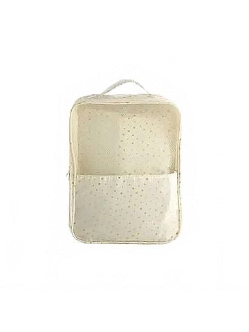 Shiraleah Women's Alba Travel Shoe Bag in Ivory (view 2)