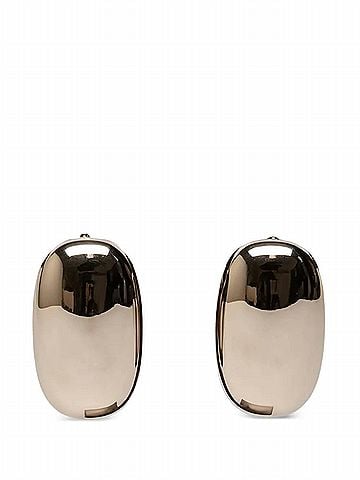 Brunello Cucinelli Women's Polished Dome Earrings in Gold Tone (view 1)