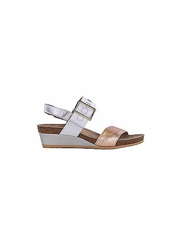 Naot Women's Dynasty Low-Wedge Slingback Sandal in Rose Gold Pearl White Sf (view 1)