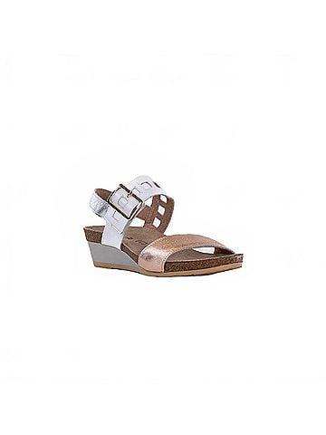 Naot Women's Dynasty Low-Wedge Slingback Sandal in Rose Gold Pearl White Sf (view 2)