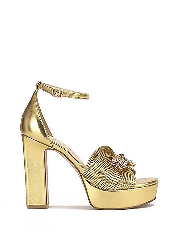 Jessica Simpson Women's Anissia Platform Sandals in Gold (view 1)