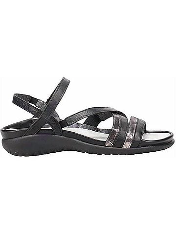 Naot Women's Toi Strappy Sandal in Soft Black Metallic Onyx (view 1)