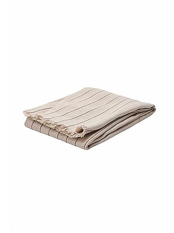 Brunello Cucinelli Women's Stripe Scarf in Beige (view 1)