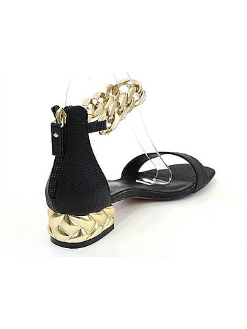 exe Women's Katy Sandal in Black Snake (view 2)