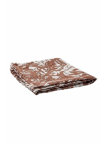 Brunello Cucinelli Women's Floral Scarf in Brown (view 1)