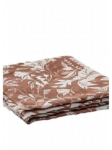 Brunello Cucinelli Women's Floral Scarf in Brown (view 2)