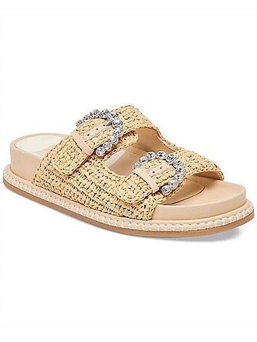 Dolce Vita Women's Shauny Crystal Sandal in Oatmeal Knit (view 2)