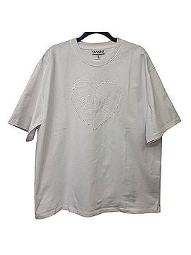 Ganni Heavy Cotton Heart T-Shirt T-Shirt (view 1)