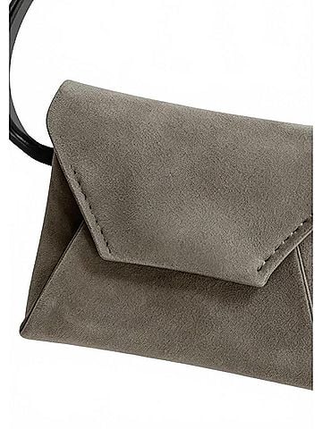Brunello Cucinelli Women's Suede Envelope Style Clutch Bag in Gray (view 2)