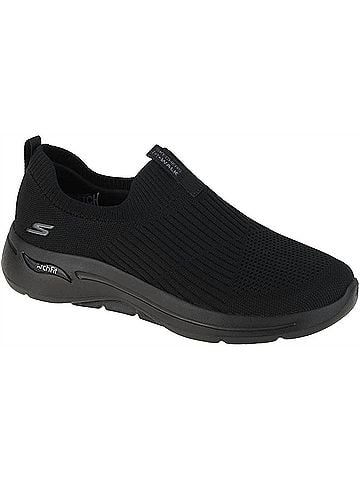 Skechers Women's Go Walk Arch Fit Sneakers in Black (view 1)