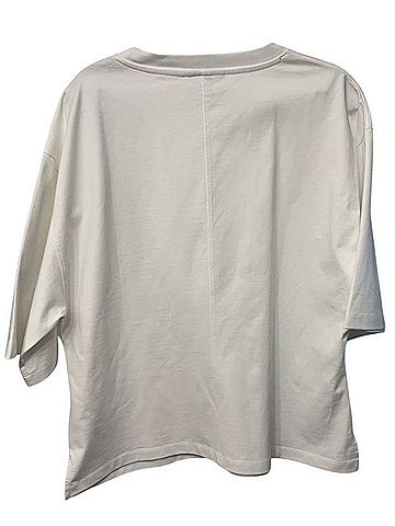 Ganni Frayed Embroidery T-Shirt T-Shirt (view 2)