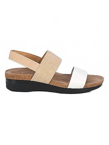 Drew Women's Maeve Sandals in Natural/White Combo (view 1)