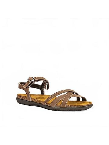 Naot Women's Patricia Strappy Flat Sandal in Oily Bark Nubuck (view 1)