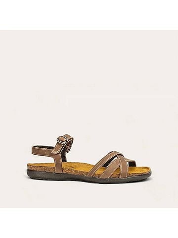 Naot Women's Patricia Strappy Flat Sandal in Oily Bark Nubuck (view 2)