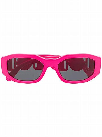 Versace Unisex Medusa Biggie Sunglasses in Fuchsia Fluo (view 2)