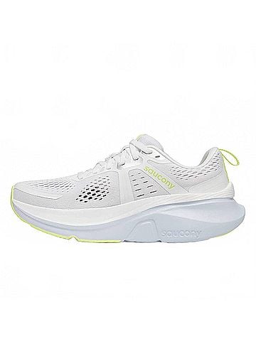 Saucony Women's Guide 18 Running Shoes in White/Ice Melt (view 2)