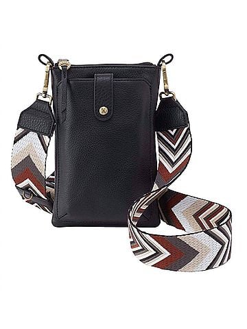 Hobo The Original Cass Phone Crossbody Bag in Black (view 1)