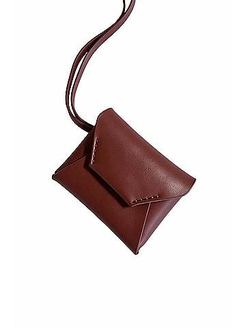Brunello Cucinelli Women's Flap Leather Bag Charm in Brown (view 1)