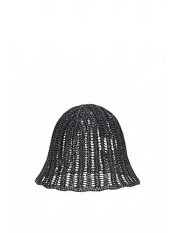 Brunello Cucinelli Women's Techno Raffia Bucket Hat in Black (view 2)