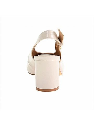 Chinese Laundry Women's Menny Patent Sling Back Heels in Cream (view 2)