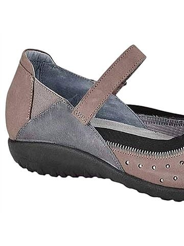 Naot Women's Matua Mary Jane Flat in Stone Vintage Slate Silver (view 2)