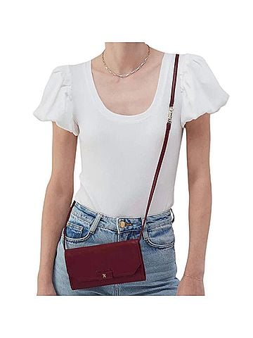 Hobo The Original Romy Crossbody Wallet in Saddleberry (view 2)