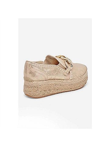 Dolce Vita Women's Jhenee Espadrille in Light Gold (view 2)