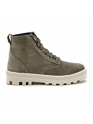 Naot Women's Canoe Lace Up Boot in Hunter Green Suede (view 1)