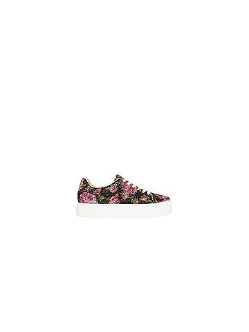 Betsey Johnson Women's Sidny Florals Sneakers in Black/Pink Floral (view 1)