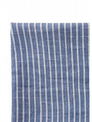 Brunello Cucinelli Women's Striped Scarf in Blue/White (view 2)