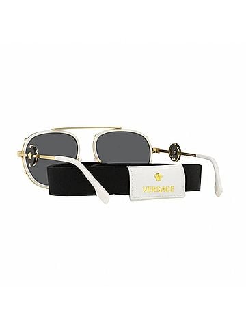 Versace Women's Ve2232 Aviators Runway Non-Polarized Sunglasses in White (view 2)
