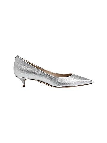 Sam Edelman Women's Franci Kitten Heels in Soft Silver (view 1)